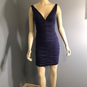 Nicole Miller Royal Blue Cocktail Dress Sz 2
